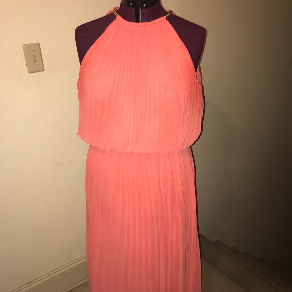 MSK Long Coral Formal Dress